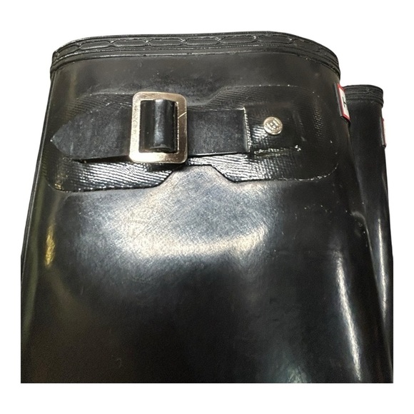 Hunter Classic Glossy Black Waterproof Boots size 6 - Picture 9 of 10